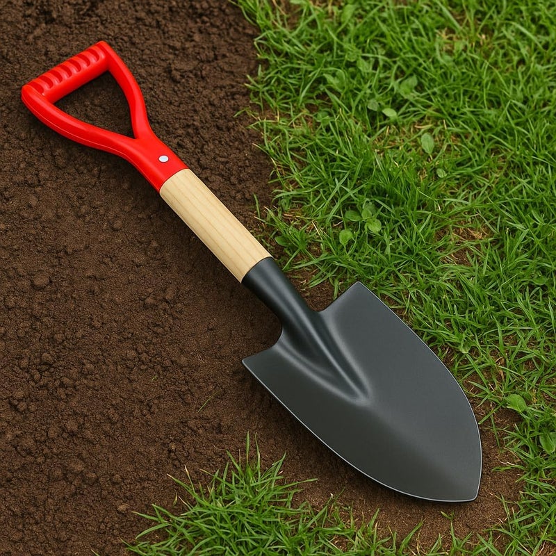 KH866 Shovel Handle Replacement – Short Wooden Handle 36cm Pitch Fork for Gardening Tool Spade, Rake, Digging, Camping, Garden Decoration, Durable D Shaped Grip with Nonslip Surface for Secure Control - Image 5